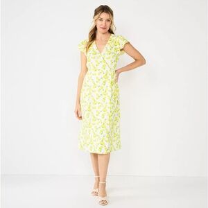 Wrap lemon dress